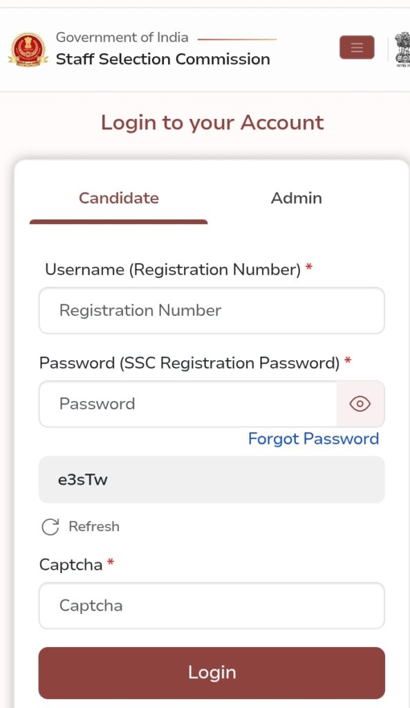 SSC GD Constable Admit Card 2025